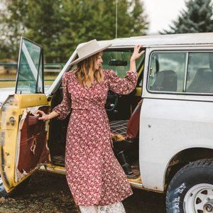 Long Sleeve Dorothy Catherine Dress in Brandywine